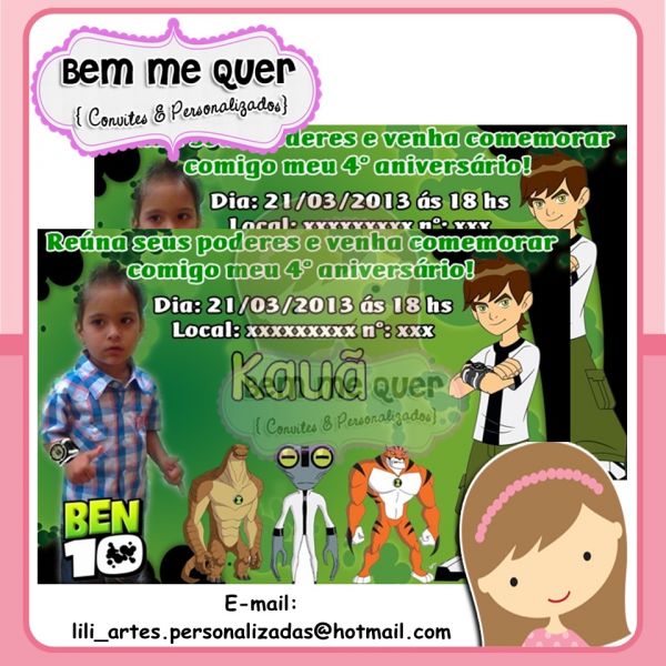 Convite Ben 10