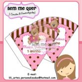 Cone Marrom & Rosa