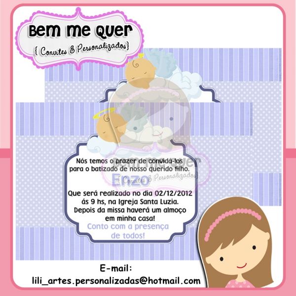 Convite de Batizado