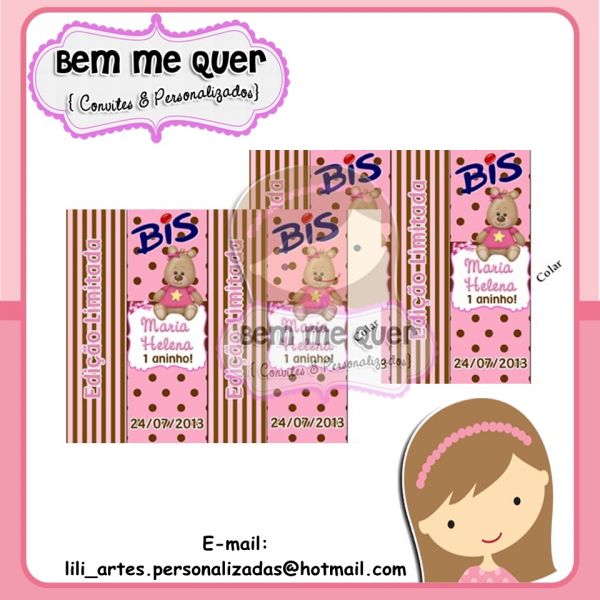 Bis Marrom & Rosa