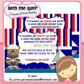 Convite Urso Marinheiro